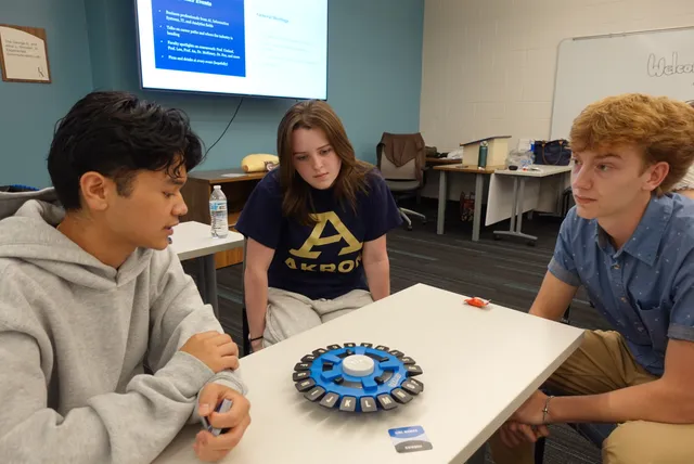 Students playing a round of Tapple together.